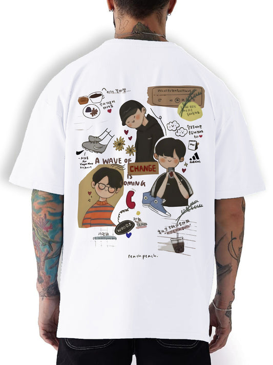"Wave of Change" unisex oversized Tee